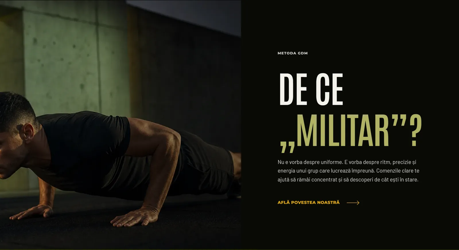 The section explaining why the method is called military